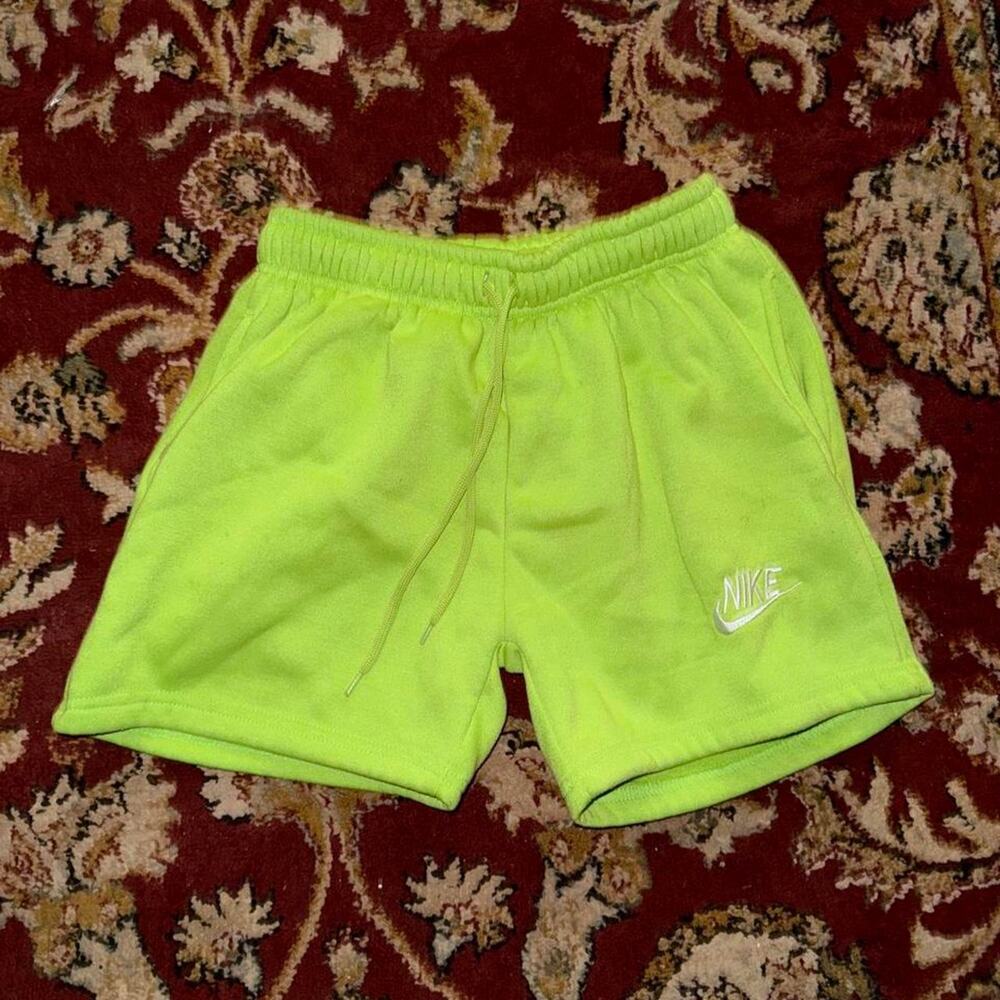 Nike lime green fleece sweatpants